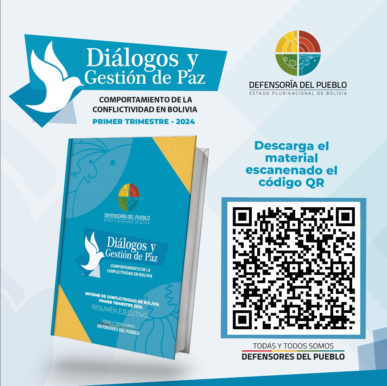 103 CONFLICTOS SE REGISTRARON EN BOLIVIA DURANTE EL PRIMER TRIMESTRE DEL 2024 SEGÚN INFORME DE LA DEFENSORÍA DEL PUEBLO