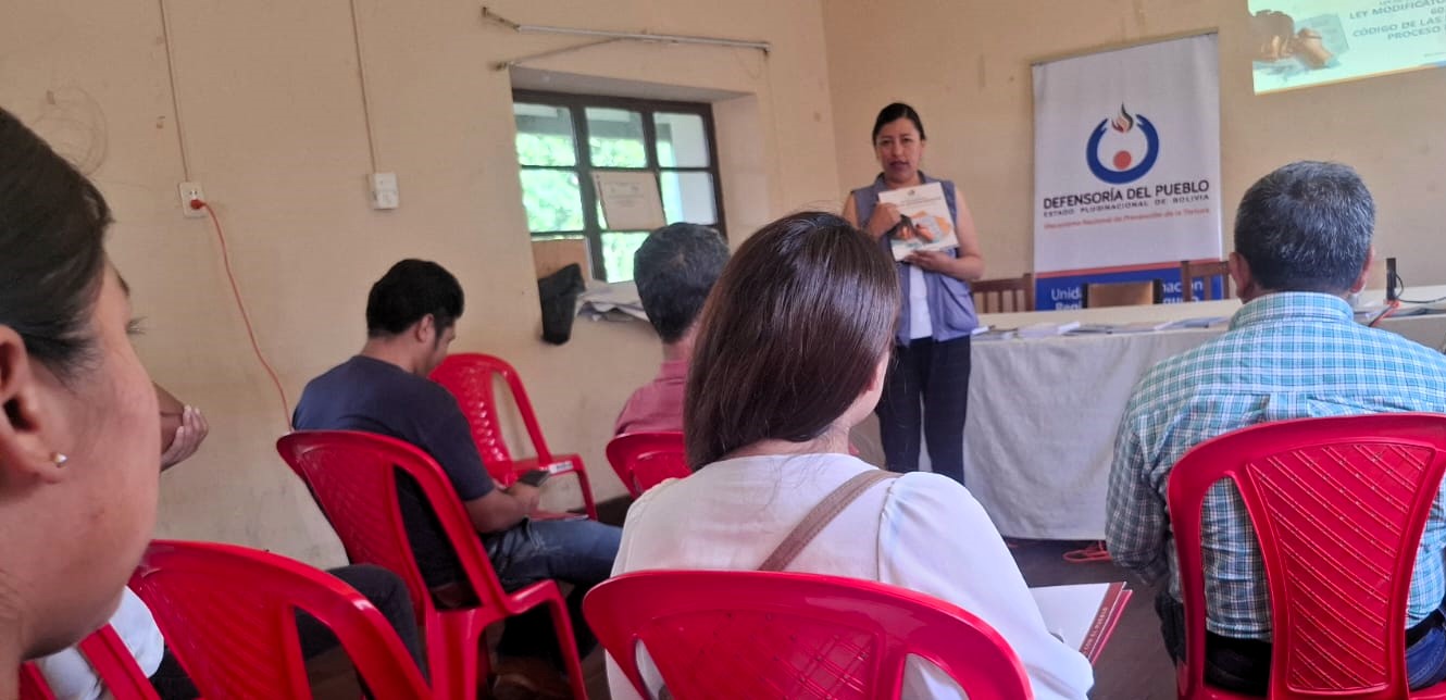 En Huacareta: La Defensoría del Pueblo socializa los alcances de la Ley Nro. 1639 y el Modelo de Atención a Víctimas de Violencia Sexual