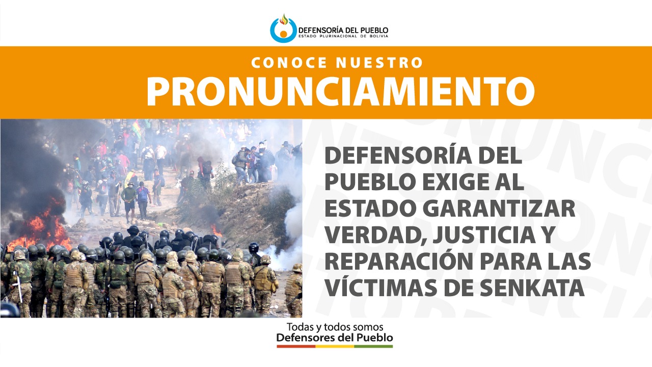 DEFENSORÍA DEL PUEBLO EXIGE AL ESTADO GARANTIZAR VERDAD, JUSTICIA Y REPARACIÓN PARA LAS VÍCTIMAS DE SENKATA