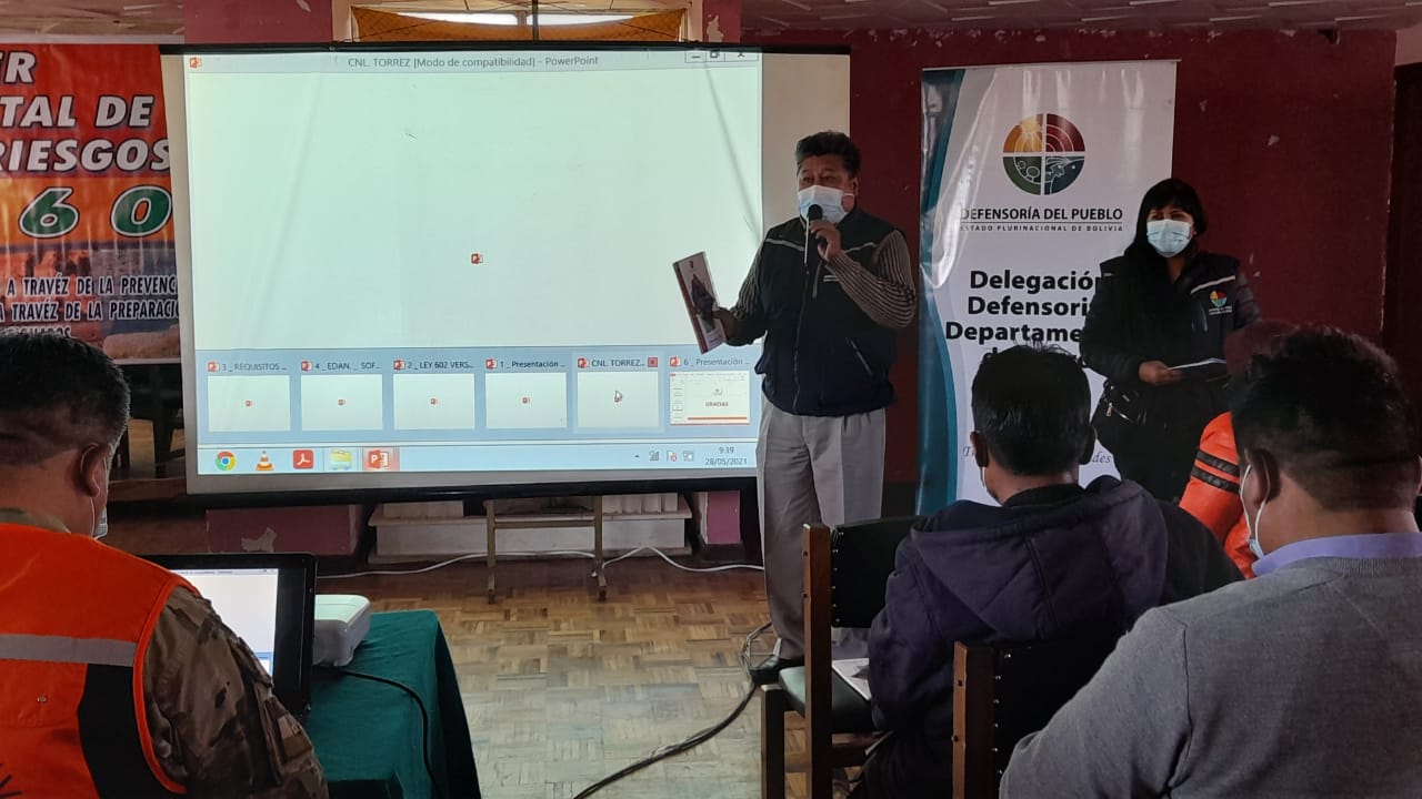 DELEGACIÓN DEFENSORIAL DE ORURO PRESENTÓ INFORME DEFENSORIAL  “SIN NOSOTRAS, NO HAY DEMOCRACIA” CUMPLIMIENTO DE LA LEY N° 243