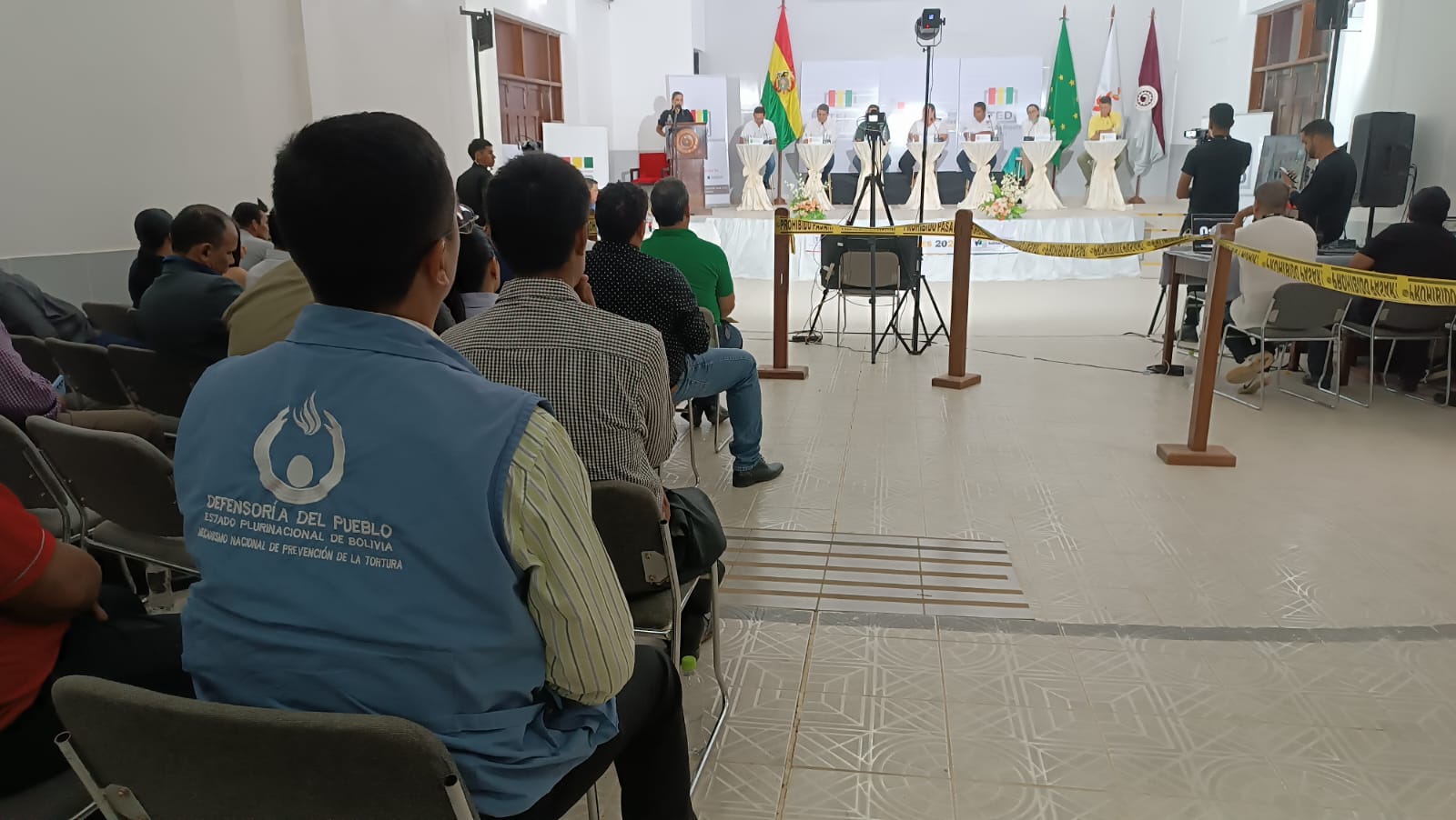 DEFENSORÍA DEL PUEBLO VIGILA PARTICIPACIÓN DEMOCRÁTICA EN DEBATE ELECTORAL DE CANDIDATOS A LA ALCALDÍA DE TRINIDAD