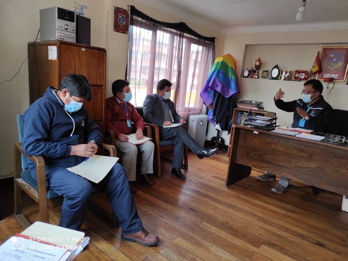 EN VISITA A LA DEFENSORÍA DEL PUEBLO EN ORURO  EJECUTIVOS DEL GAMO COMPROMETEN TRABAJO COORDINADO