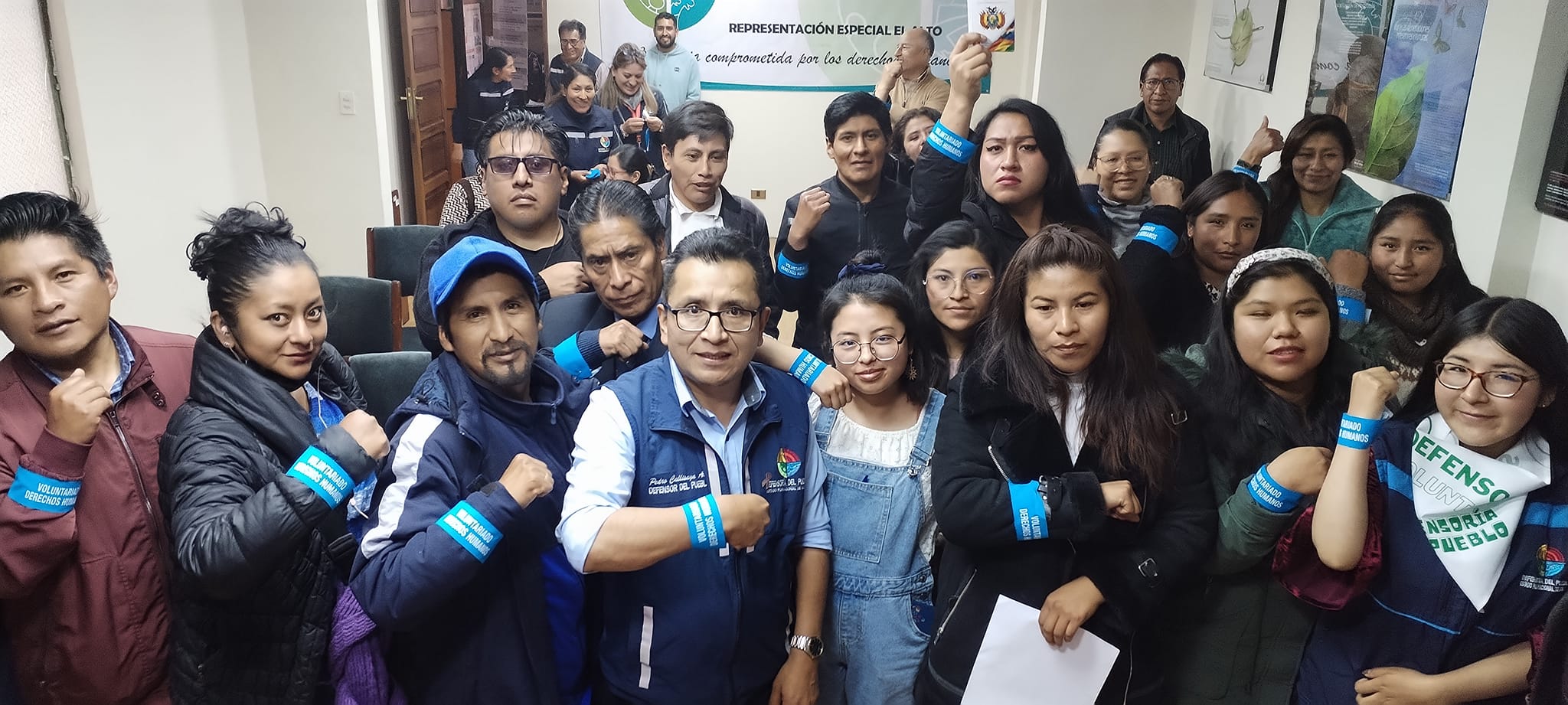 196 VOLUNTARIOS INICIAN ACTIVIDADES EN EL ALTO CON LA CONSIGNA DE SER REFERENTES EN LA PROTECCIÓN Y DEFENSA DE LOS DDHH