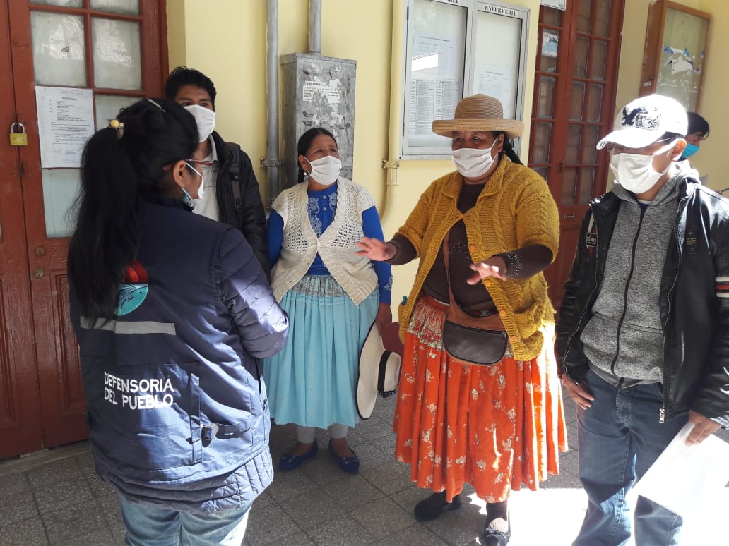 DELEGACIÓN DEFENSORIAL LA PAZ GESTIONA EL TRASLADO DE UN PACIENTE CON NEUMONÍA DEL HOSPITAL DE CLÍNICAS AL INSTITUTO NACIONAL DEL TORAX