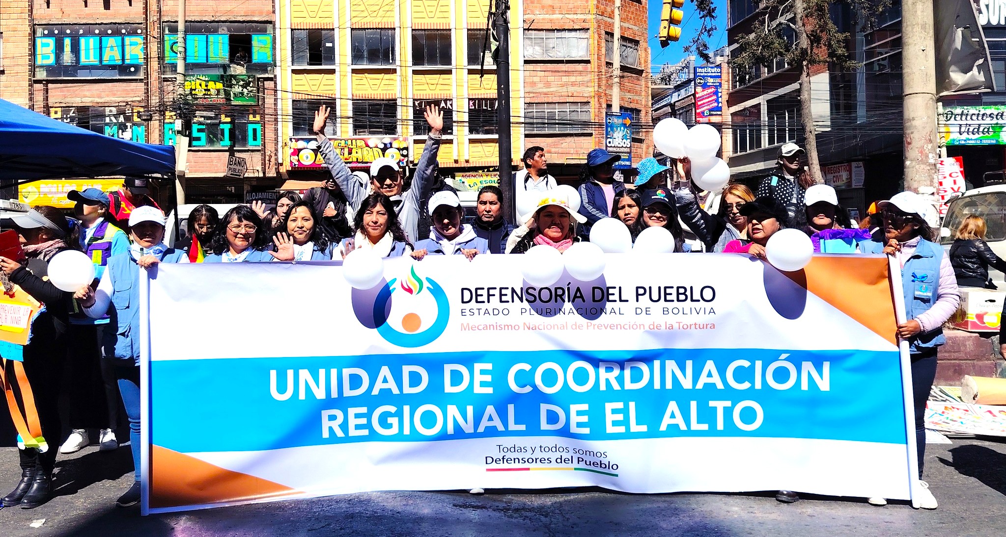 DEFENSORÍA DEL PUEBLO E INSTITUCIONES DE EL ALTO MARCHAN EN SOLIDARIDAD CON VÍCTIMAS DE AGRESIONES SEXUALES Y EN PREVENCIÓN DE LA VIOLENCIA EN CONTRA DE NNAs