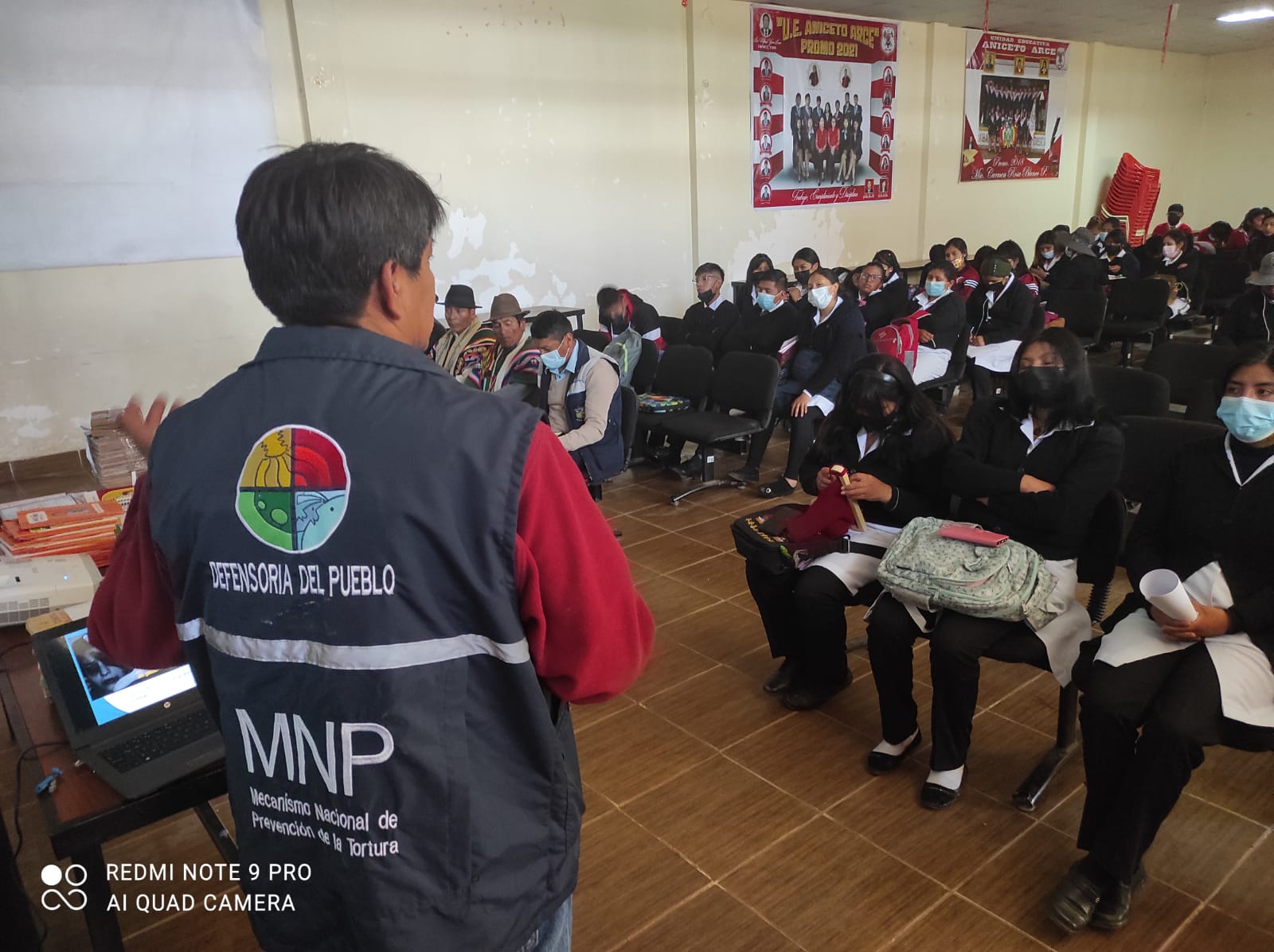 EN ORURO, INSTITUCIÓN DEFENSORIAL BRINDA CAPACITACIÓN SOBRE NORMAS DE PROTECCIÓN A GRUPOS VULNERABLES EN CORQUE