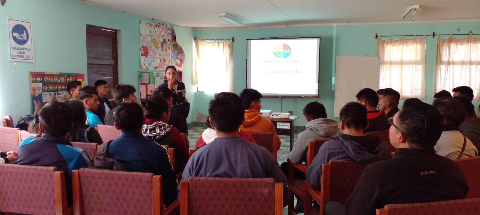 Escuela Superior de Formación de Maestros de Caiza “D” inicia trabajo en prevención de la violencia.