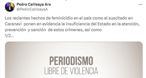 FEMINICIDIOS: DEFENSOR DEL PUEBLO AFIRMA QUE PERSISTE INSUFICIENTE ATENCIÓN DEL ESTADO Y MEDIOS DE COMUNICACIÓN DEBEN APLICAR PROTOCOLO