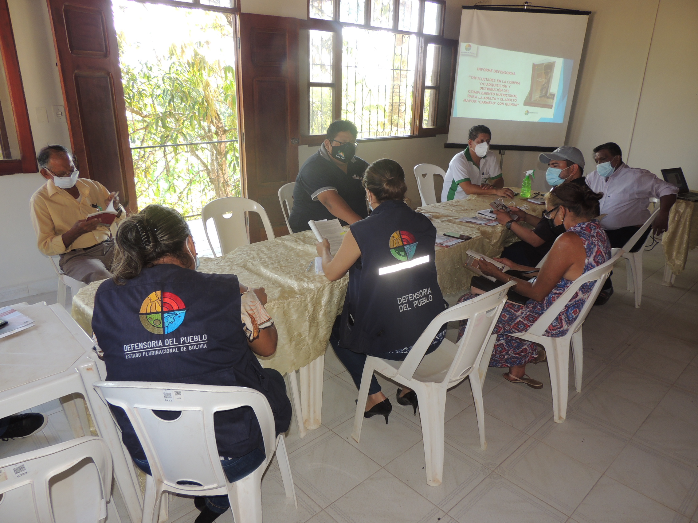 DEFENSORÍA DEL PUEBLO CONFORMA MESA DE TRABAJO PARA MEJORAR COBERTURA DE ENTREGA DEL COMPLEMENTO NUTRICIONAL CARMELO EN MUNICIPIOS DE PANDO