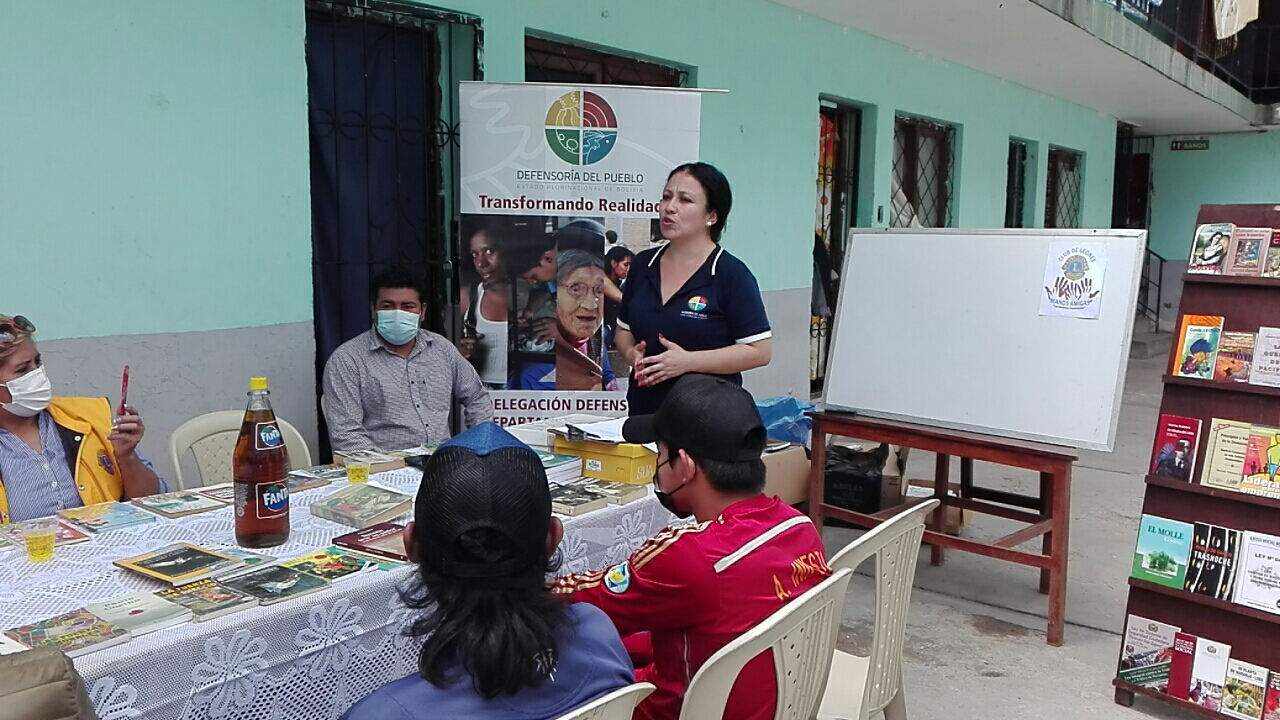 DEFENSORÍA DEL PUEBLO DESTACA CONSOLIDACIÓN DEL PROYECTO LIBROS POR SUEÑOS EN EL CENTRO DE REINTEGRACIÓN SOCIAL OASIS