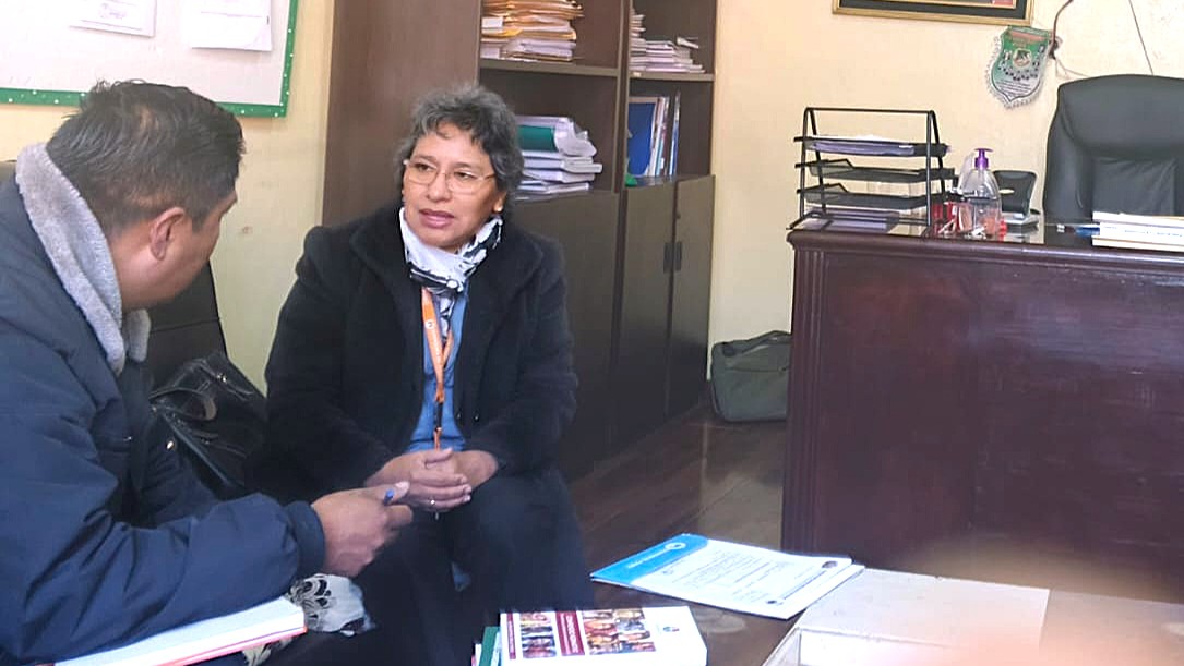 DEFENSOR DEL PUEBLO Y ALCALDE DE UNCIA COORDINAN ACCIONES PARA FORTALECER ATENCIÓN A POBLACIONES EN SITUACIÓN DE VULNERABILIDAD