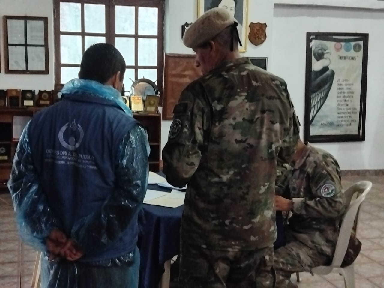 Defensoría del Pueblo verifica inicio del proceso de reclutamiento en la Escuela de Cóndores de Bolivia en Yacuiba