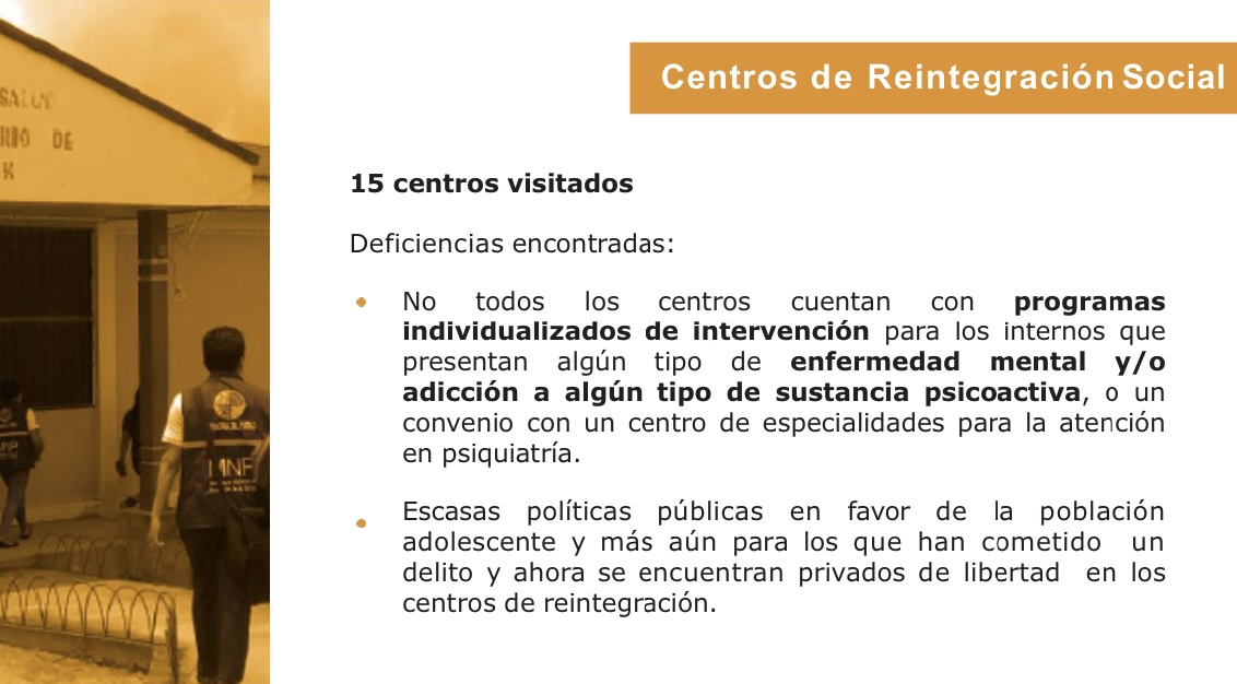 Defensoría del Pueblo observa la falta de una ley en salud mental para supervisar hospitales psiquiátricos