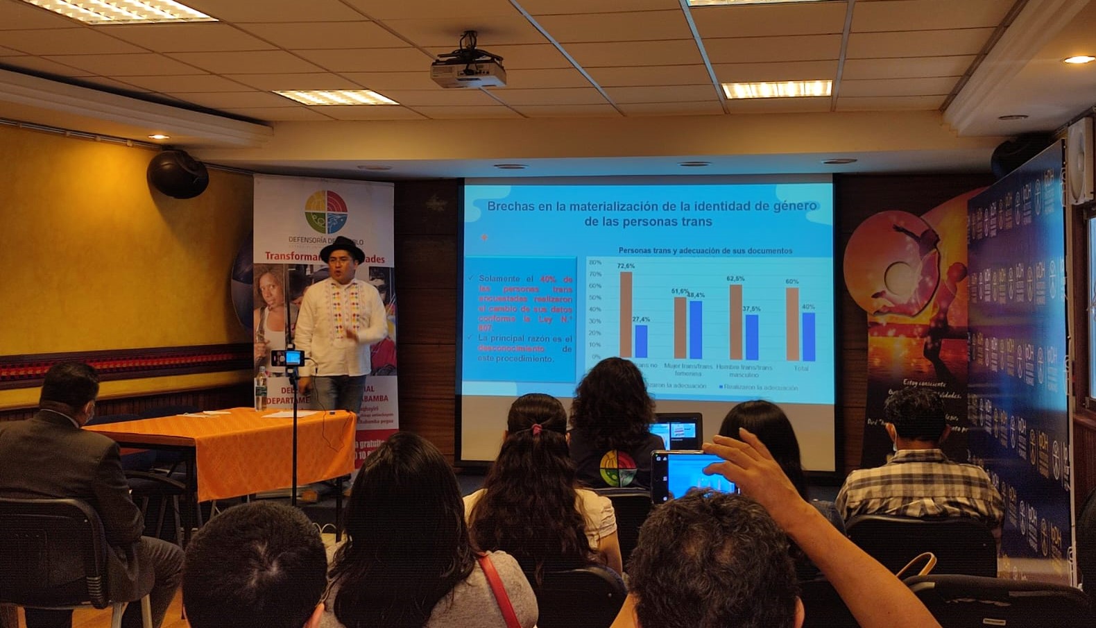 RESULTADOS DEL INFORME DEFENSORIAL “DESIGUALES ANTE LA LEY” SON APLAUDIDOS POR LAS PERSONAS CON DIVERSA ORIENTACIÓN SEXUAL Y DE GÉNERO EN COCHABAMBA