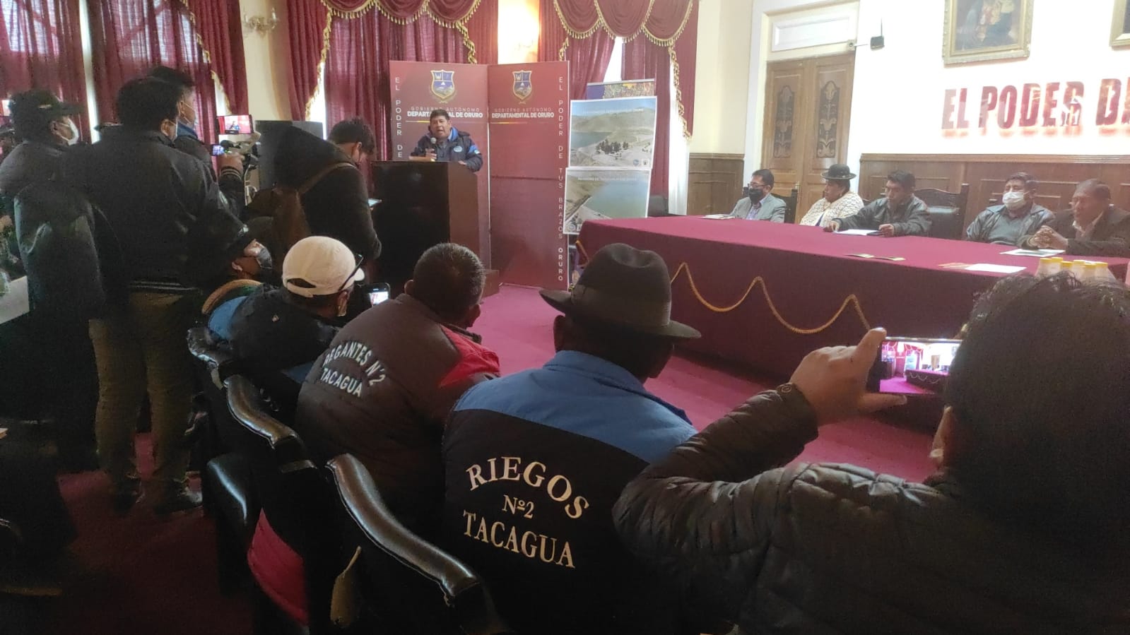 DELEGACIÓN DEFENSORIAL DE ORURO APOYA LA DECLARATORIA DE LA REPRESA DE TACAGUA DE CHALLAPATA CÓMO PATRIMONIO DEPARTAMENTAL