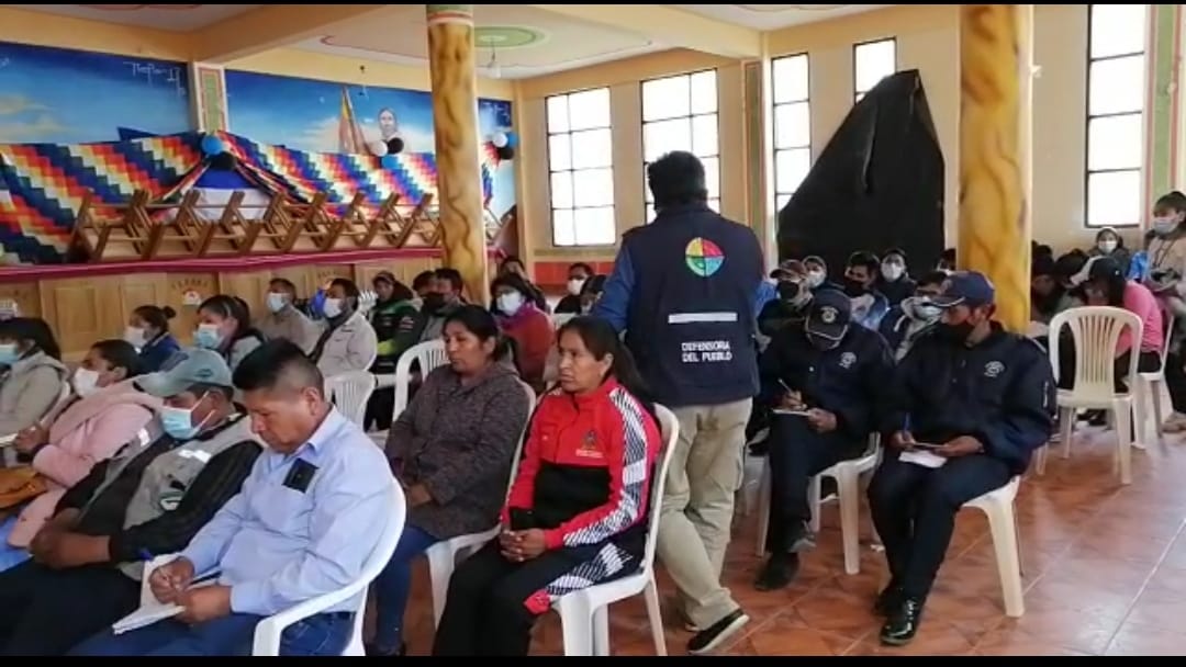 DEFENSORÍA DEL PUEBLO SOCIALIZA REGLAMENTO GENERAL  APROBADO POR EL MUNICIPIO DE CARACOLLO SOBRE FALTAS Y SANCIONES EN EL MARCO DE LA LEY 243 DE ACOSO Y VIOLENCIA POLÍTICA HACIA LAS MUJERES