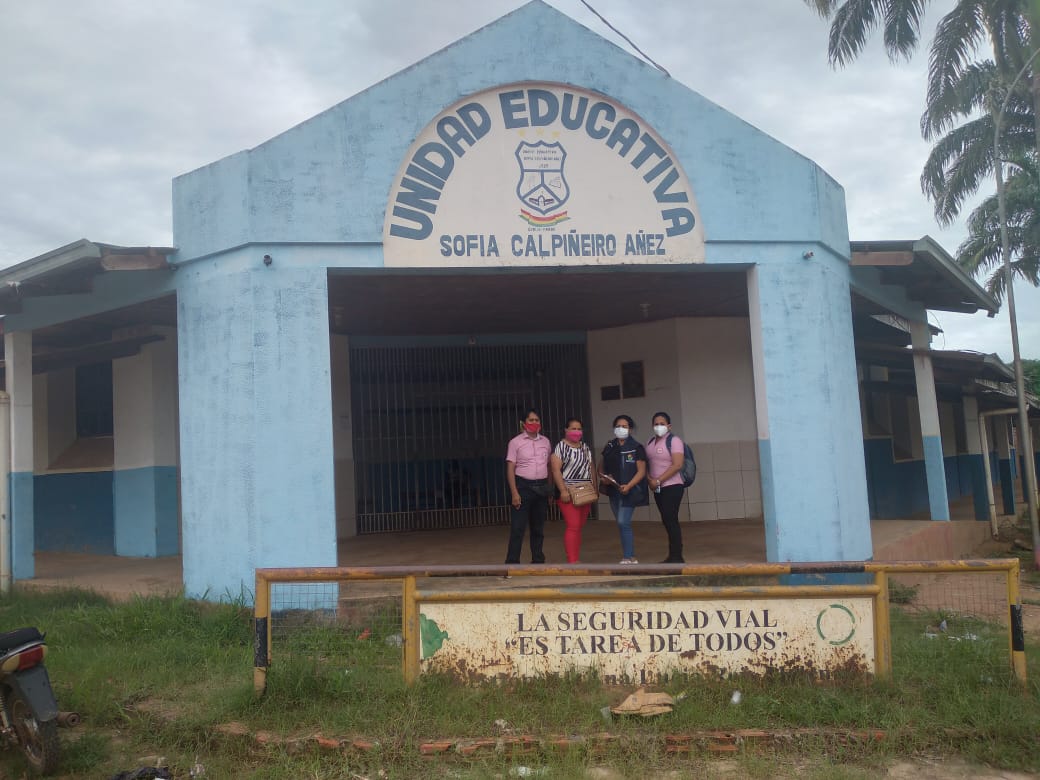 DEFENSORÍA DEL PUEBLO REALIZA VERIFICACIÓN DE IMPLEMENTACIÓN DE MEDIDAS DE BIOSEGURIDAD EN LOS ESTABLECIMIENTOS EDUCATIVOS DEL MUNICIPIO DE COBIJA