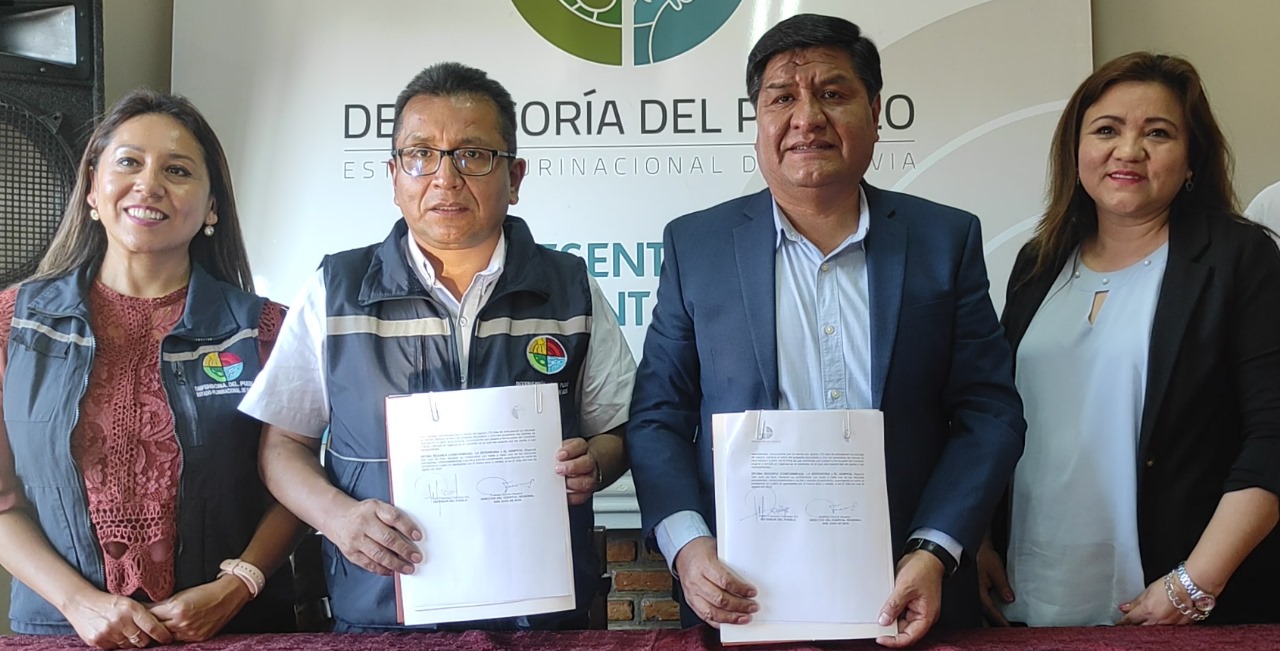 Defensoría del Pueblo y Hospital San Juan de Dios de Tarija renuevan convenio para ejecución del programa Defensor del Paciente