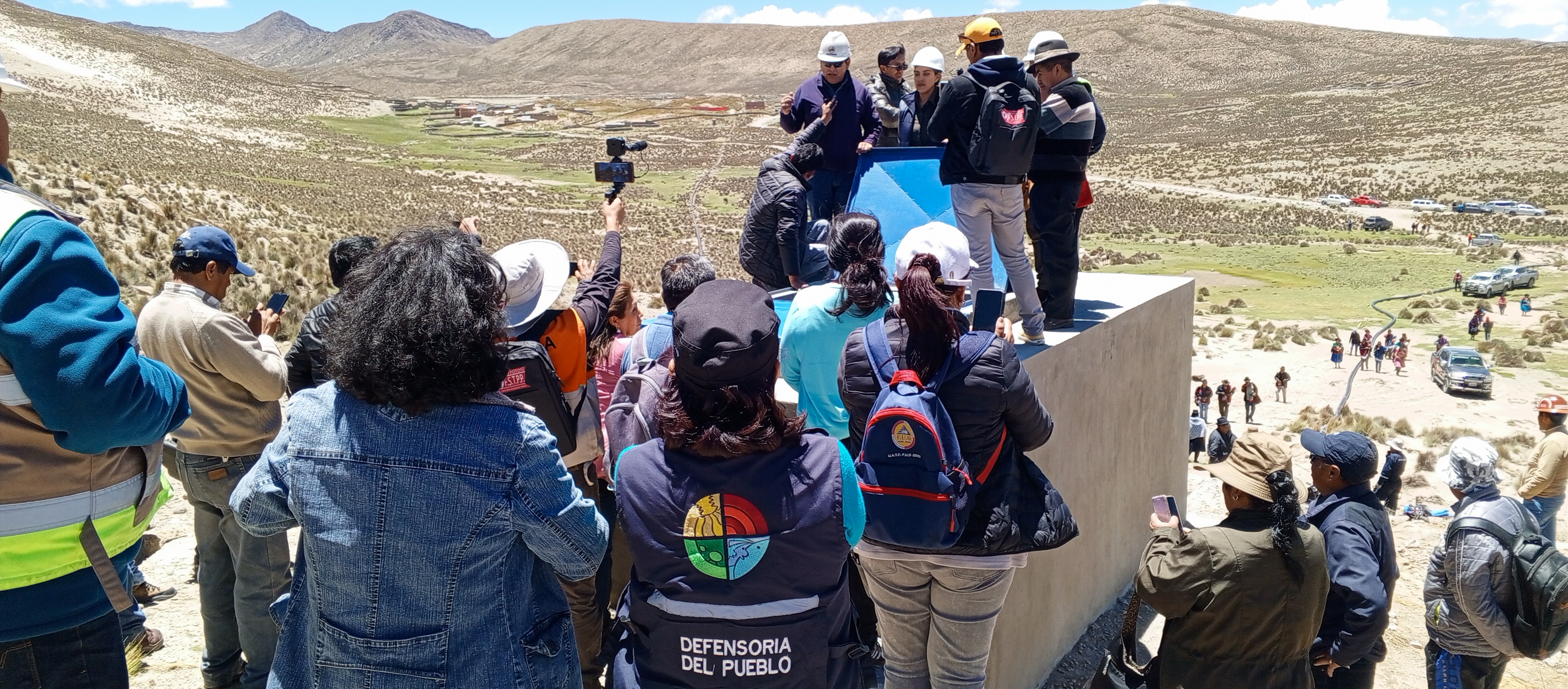 DEFENSORÍA DEL PUEBLO ACOMPAÑA EN INSPECCIÓN A PROYECTOS PARA DOTACIÓN DE AGUA