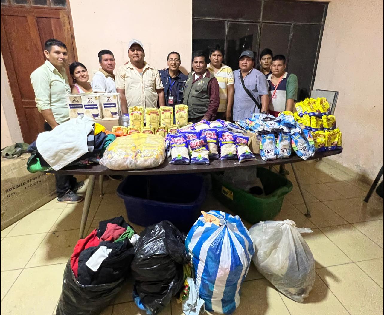 DEFENSOR DEL PUEBLO DE BOLIVIA ENVÍA DONACIÓN DE ALIMENTOS Y ROPA A COMUNARIOS TSIMANES QUE FUERON AFECTADOS POR LOS INCENDIOS FORESTALES EN BENI