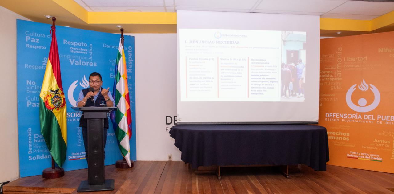 VERIFICATIVOS A UNIDADES EDUCATIVAS: DEFENSORÍA DEL PUEBLO RECIBE MÁS DE 140 DENUNCIAS Y ADVIERTE RIESGOS A LA INTEGRIDAD DE ESTUDIANTES