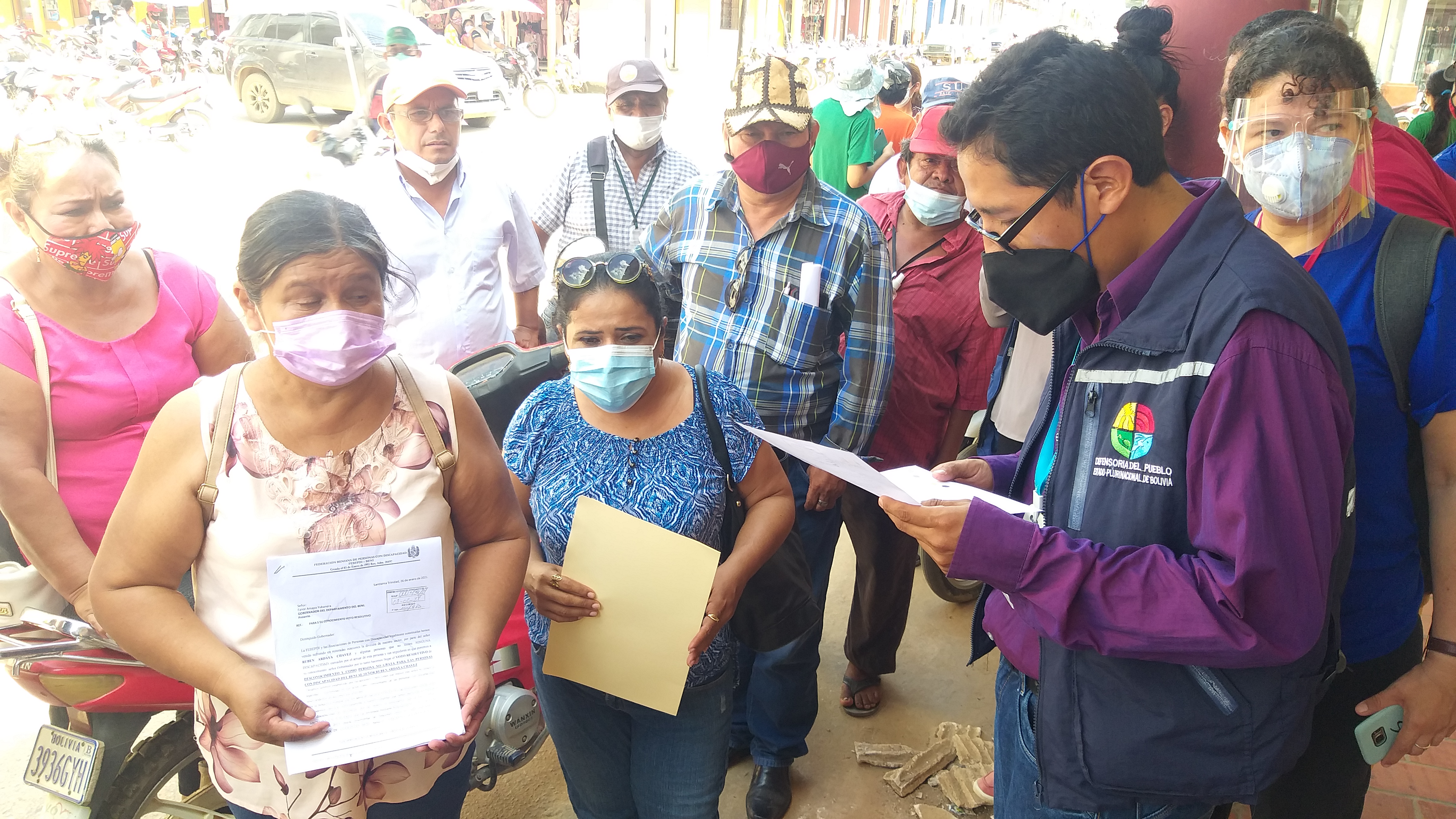 La Delegación Defensorial se reunió con la Secretaria Financiera Municipal y Personas con Discapacidad, con el fin de gestionar el pago del bono en el Municipio de Trinidad