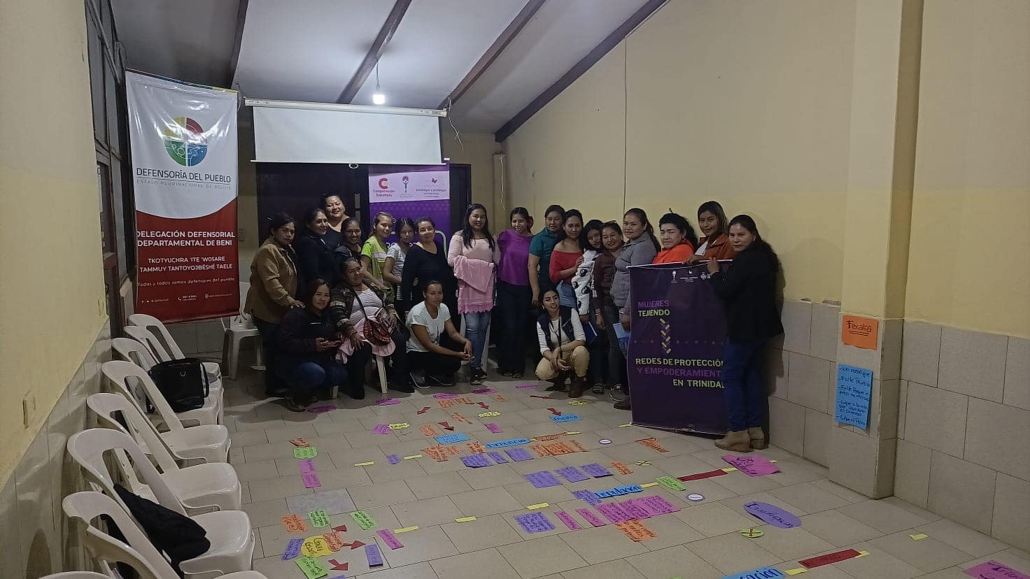 DELEGACIÓN DEFENSORIAL DEL BENI DIRIGIÓ TALLER DE CAPACITACIÓN DE “ELABORACIÓN DE LA RUTA PROCEDIMENTAL” A LA RED DE PROMOTORAS COMUNITARIAS VIDA LIBRE DE TRINIDAD