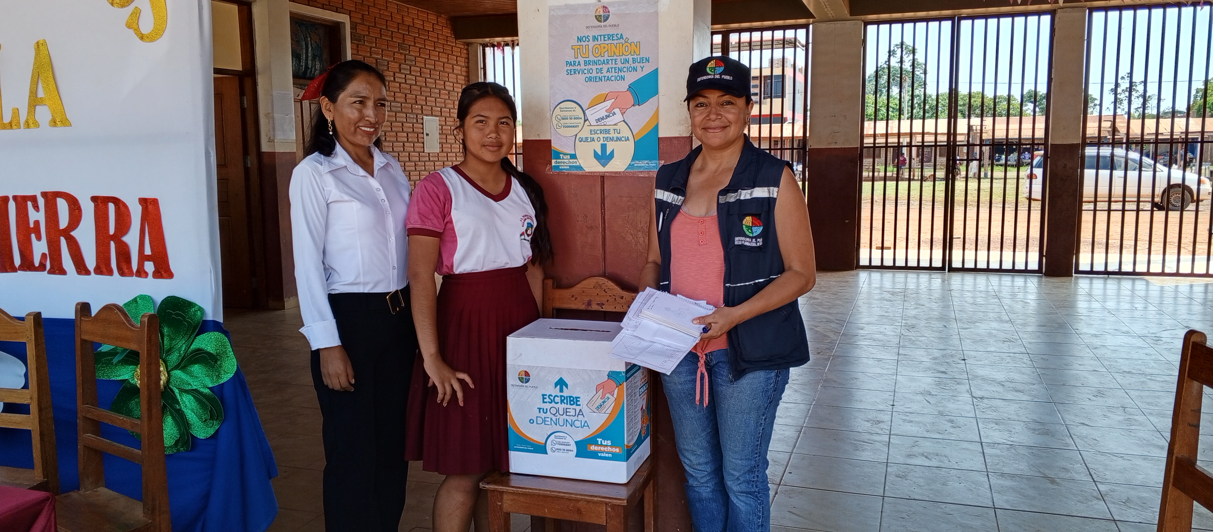 BUZÓN DE DERECHOS HUMANOS FORTALECE LA PARTICIPACIÓN ESTUDIANTIL, EN LA UNIDAD EDUCATIVA MARIANO JUSTINIANO ORBE DEL MUNICIPIO DEL SENA