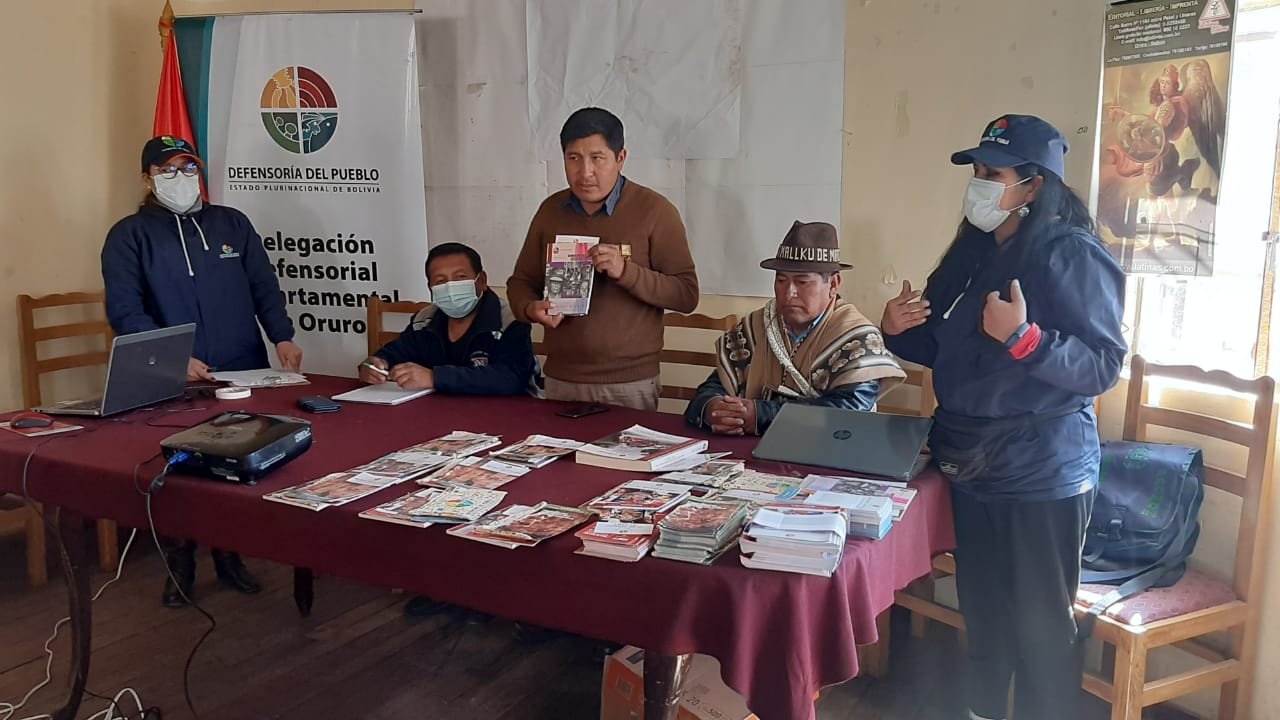 DELEGACIÓN DEFENSORIAL DE ORURO SOCIALIZA PAQUETE NORMATIVO, PARA LA PREVENCIÓN Y SANCIÓN DEL ACOSO Y VIOLENCIA POLÍTICA HACIA LAS MUJERES