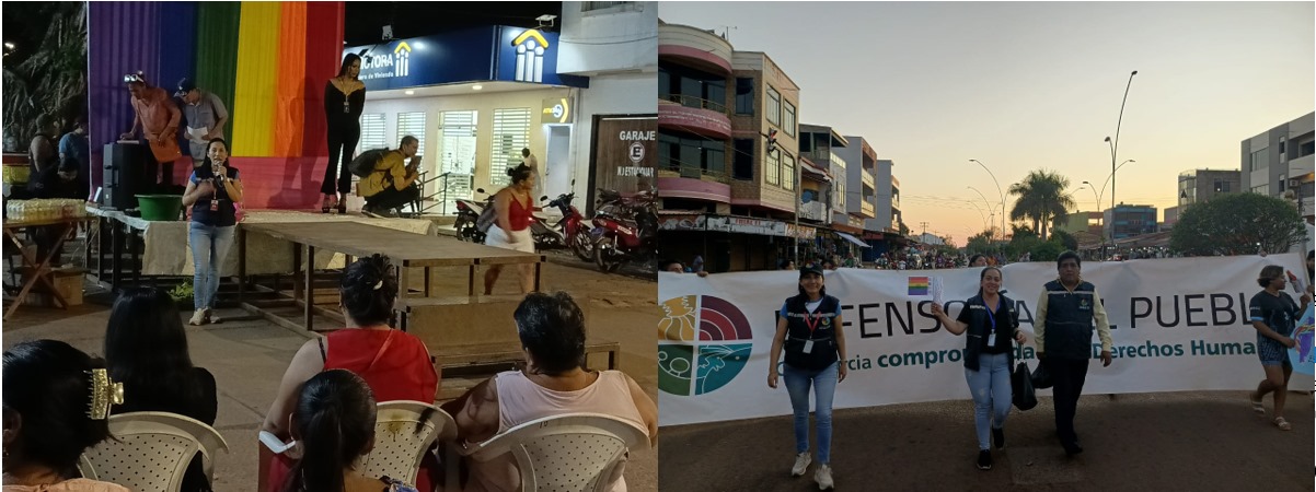 Con éxito se realizó la marcha y plantón por los derechos humanos de la población LGBTIQ+ en Riberalta