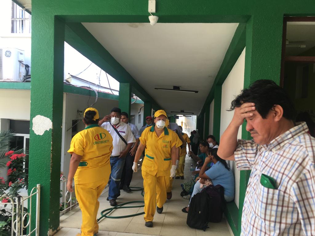 DEFENSORÍA DEL PUEBLO  SE APERSONÓ A VERIFICAR UN SUPUESTO INCENDIO EN EL HOSPITAL DEL NIÑO.