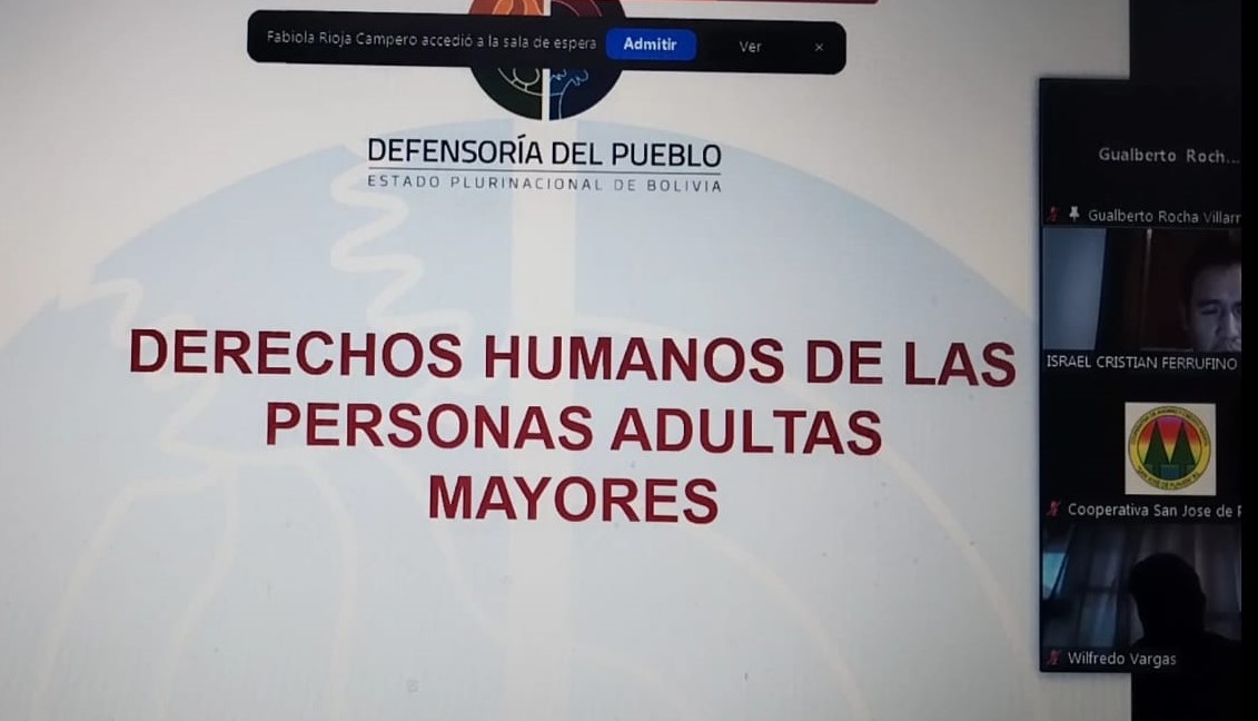 LA DEFENSORÍA DEL PUEBLO SOCIALIZA EL INFORME DEFENSORIAL SOBRE EL TRATO PREFERENTE A LAS PERSONAS ADULTAS MAYORES EN ENTIDADES FINANCIERAS